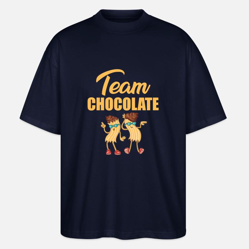 Team Schokolade - Stanley/Stella Oversized Unisex Bio T-Shirt Blaster 2.0 - Navy
