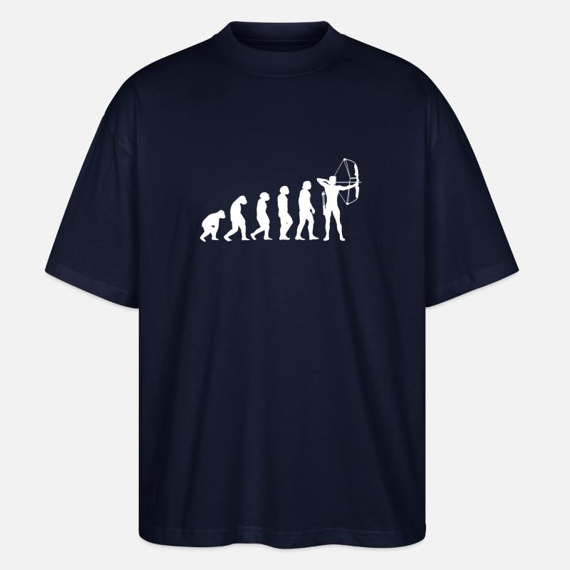 Bogenschiessen Evolution - Stanley/Stella Oversized Unisex Bio T-Shirt Blaster 2.0 - Navy