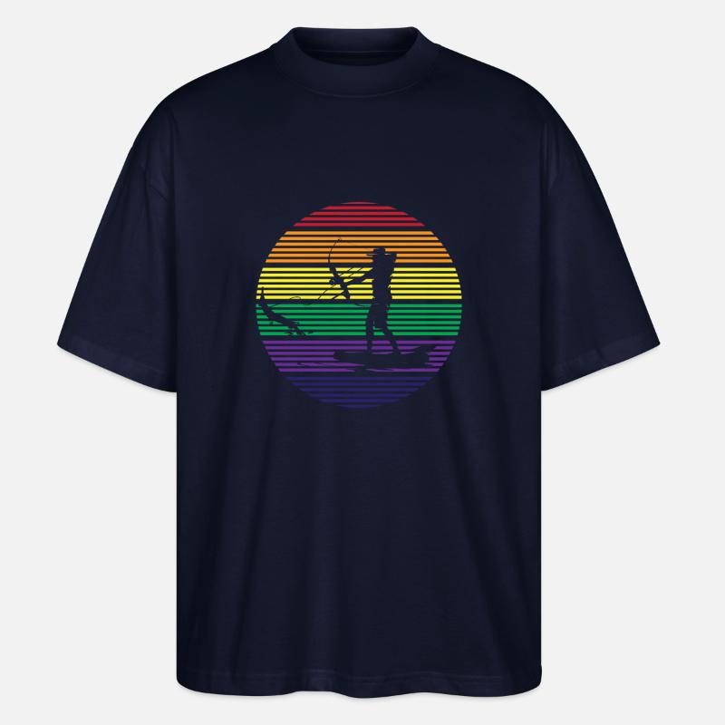 Pêche à l’arc - T-shirt bio Blaster 2.0 coupe oversize Stanley/Stella Unisexe - marine