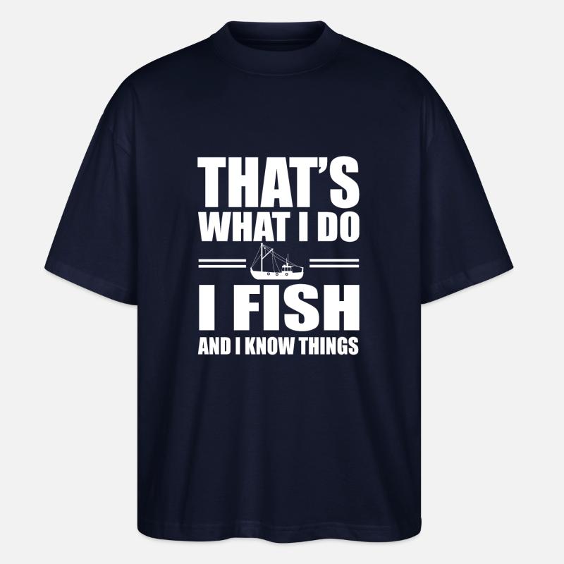 Coupeurs de pêche Pêche - T-shirt bio Blaster 2.0 coupe oversize Stanley/Stella Unisexe - marine