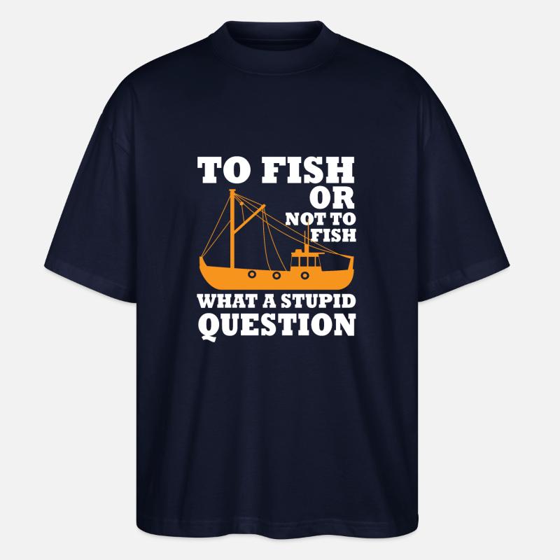 Coupeurs de pêche Pêche - T-shirt bio Blaster 2.0 coupe oversize Stanley/Stella Unisexe - marine
