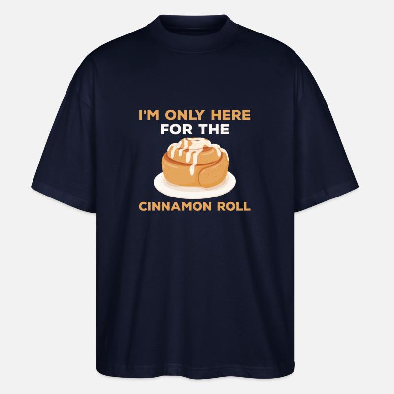 Funny Cinnamon Roll T-Shirt - T-shirt bio Blaster 2.0 coupe oversize Stanley/Stella Unisexe - marine