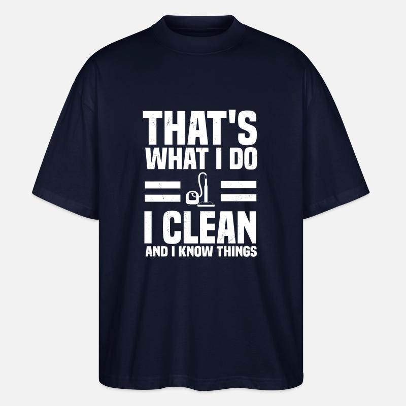 Hausreiniger - Stanley/Stella Oversized Unisex Bio T-Shirt Blaster 2.0 - Navy