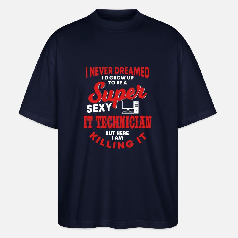 IT Support - Stanley/Stella Oversized Unisex Bio T-Shirt Blaster 2.0 - Navy