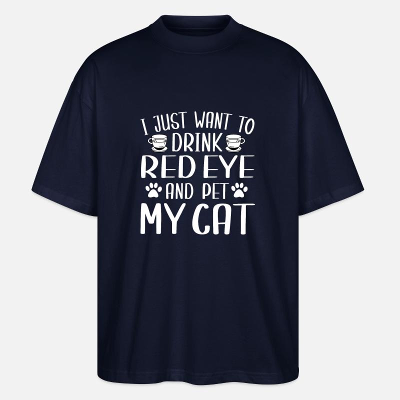Red Eye Kaffee - Stanley/Stella Oversized Unisex Bio T-Shirt Blaster 2.0 - Navy