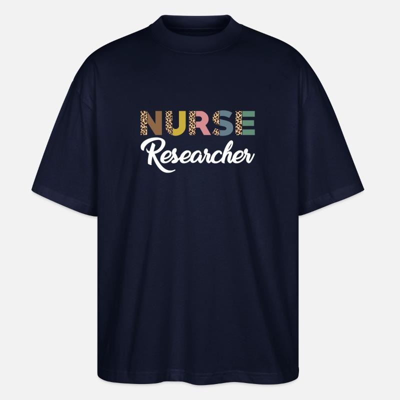 Pflegewissenschaftler Leopardenmuster - Stanley/Stella Oversized Unisex Bio T-Shirt Blaster 2.0 - Navy
