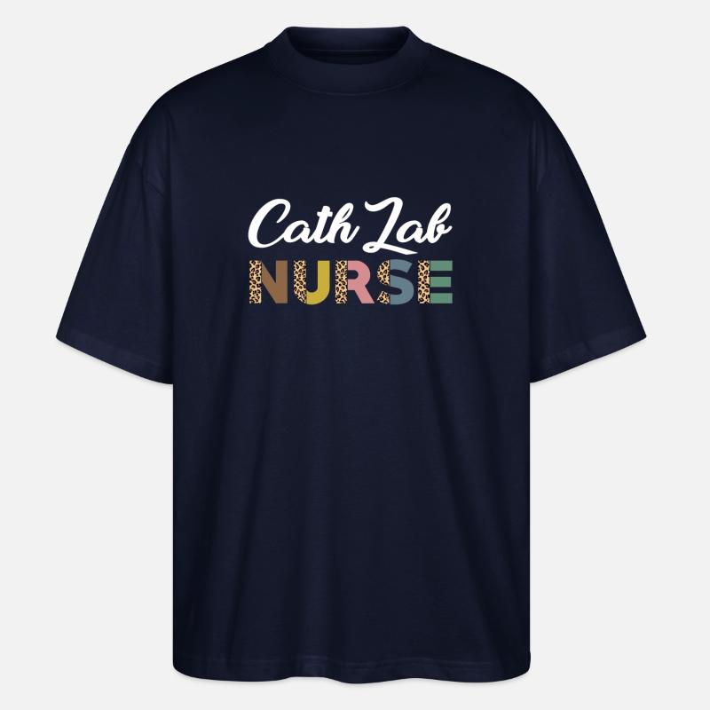 Süsses Design Der Katheterlaborschwester - Stanley/Stella Oversized Unisex Bio T-Shirt Blaster 2.0 - Navy