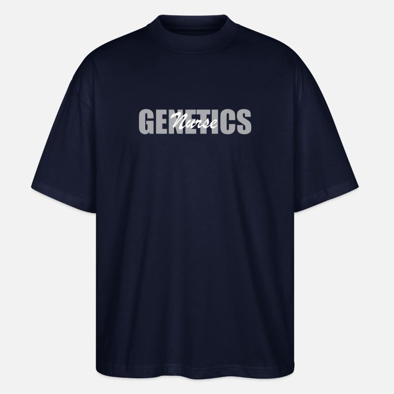 Genetik Krankenschwester Design - Stanley/Stella Oversized Unisex Bio T-Shirt Blaster 2.0 - Navy