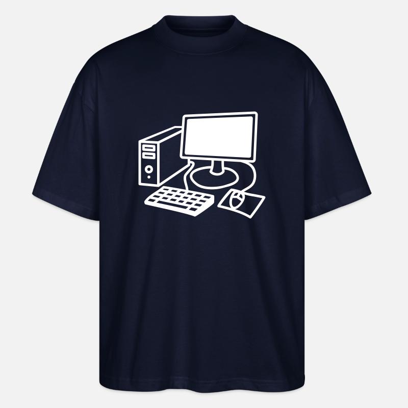 computer_1c - Stanley/Stella Oversized Unisex Bio T-Shirt Blaster 2.0 - Navy