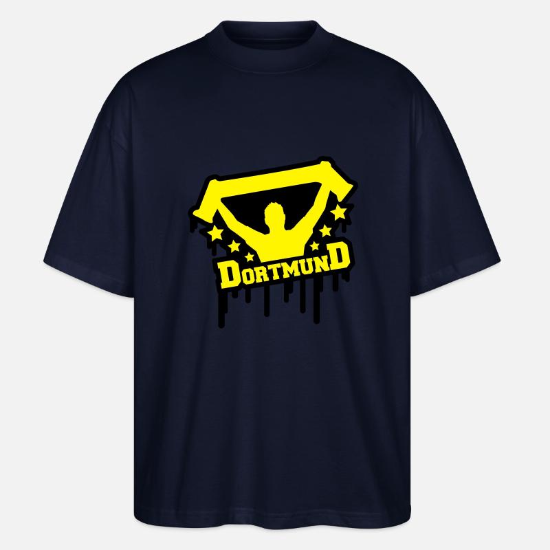 dortmund_fan_graffiti_r2 - Stanley/Stella Oversized Unisex Bio T-Shirt Blaster 2.0 - Navy