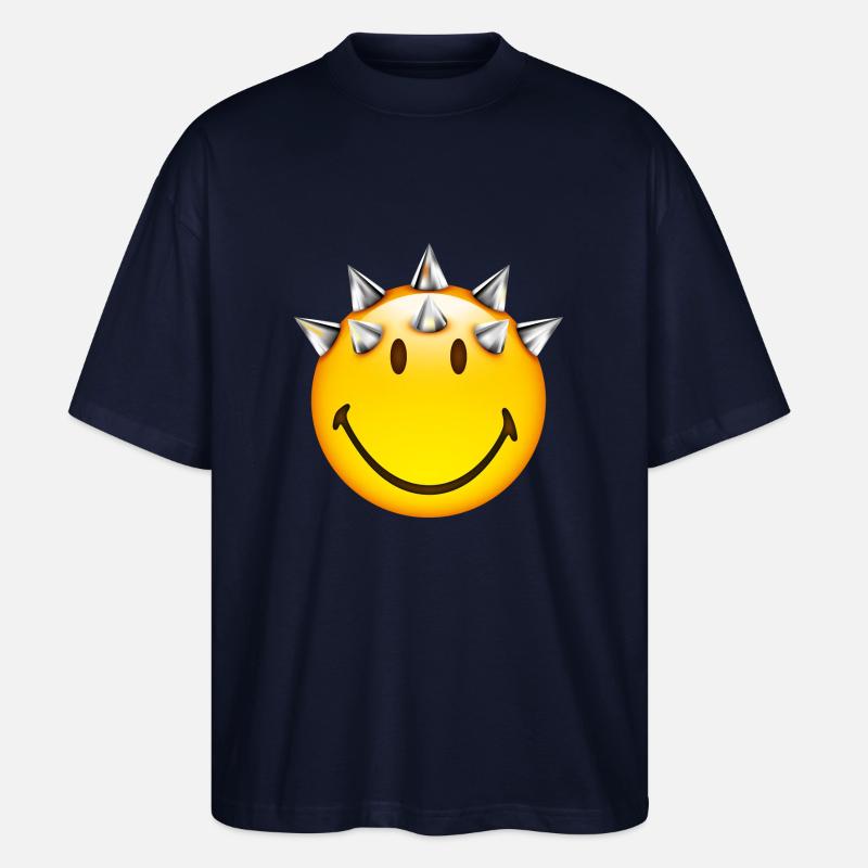 Smiley Punk - Stanley/Stella Oversized Unisex Bio T-Shirt Blaster 2.0 - Navy