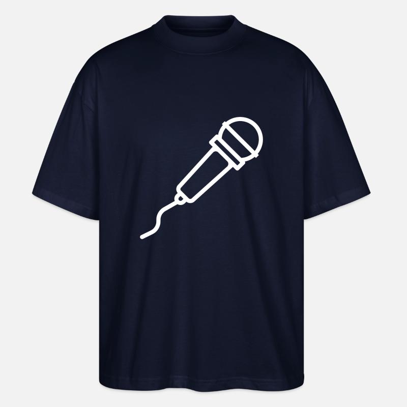 Mikrofon - Stanley/Stella Oversized Unisex Bio T-Shirt Blaster 2.0 - Navy