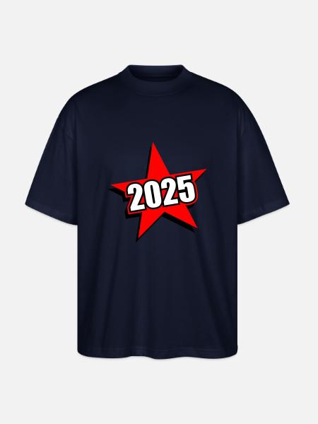 2025 Star - Stanley/Stella Oversized Unisex Organic T-shirt Blaster 2.0 - navy