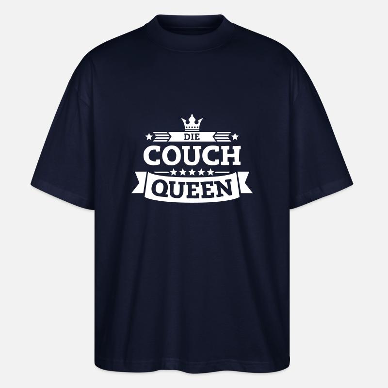 Die Couch-Queen - Stanley/Stella Oversized Unisex Bio T-Shirt Blaster 2.0 - Navy