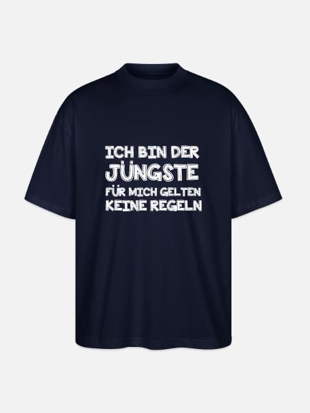 Ich bin der Jüngste - Stanley/Stella Oversized Unisex Bio T-Shirt Blaster 2.0 - Navy