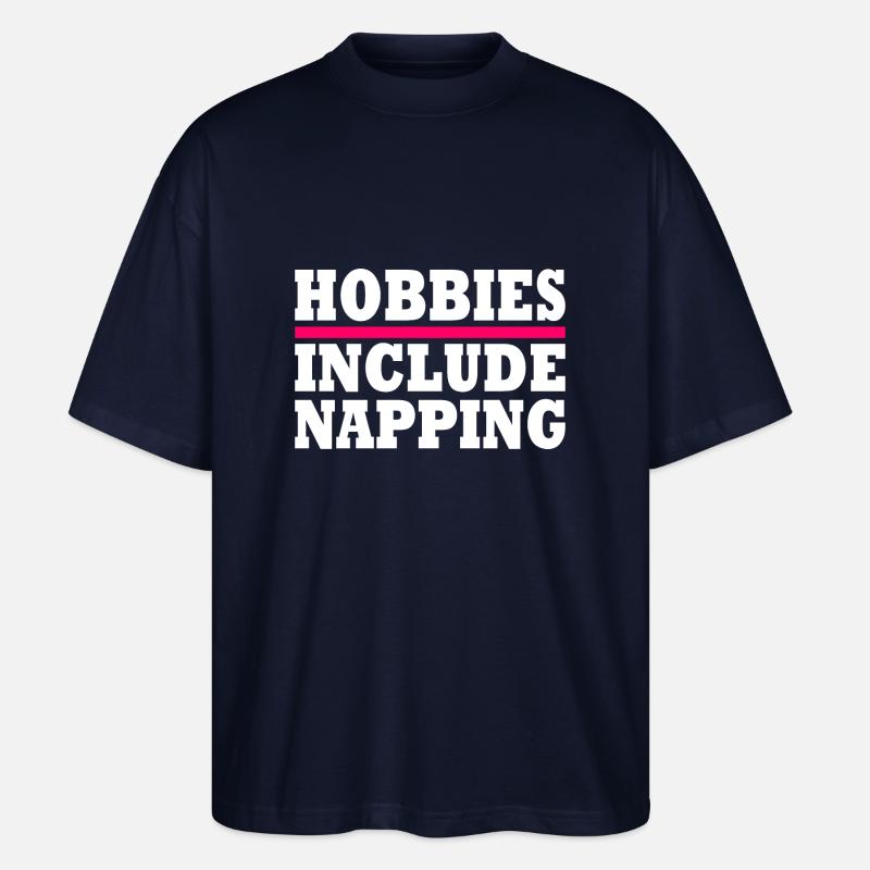 Hobbies include napping - T-shirt bio Blaster 2.0 coupe oversize Stanley/Stella Unisexe - marine