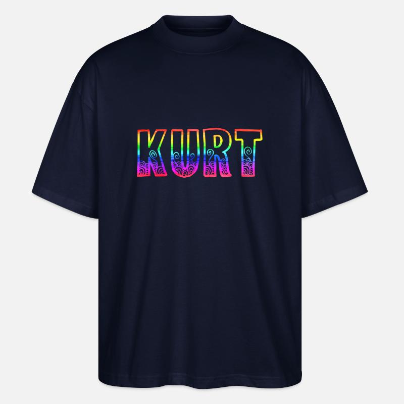 kurt rs regenbogen - Stanley/Stella Oversized Unisex Bio T-Shirt Blaster 2.0 - Navy