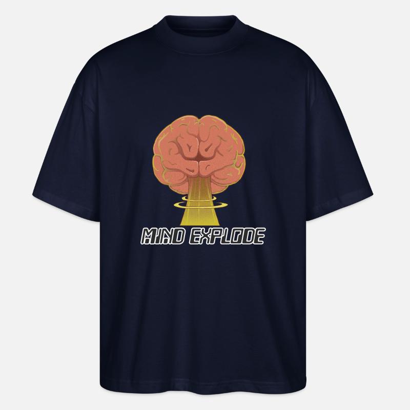 mind explode - Stanley/Stella Oversized Unisex Bio T-Shirt Blaster 2.0 - Navy