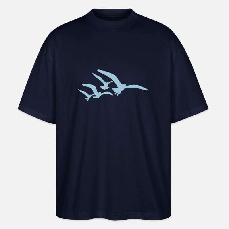Möwen - Stanley/Stella Oversized Unisex Bio T-Shirt Blaster 2.0 - Navy