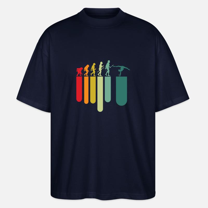 Évolution Gymnastique - T-shirt bio Blaster 2.0 coupe oversize Stanley/Stella Unisexe - marine