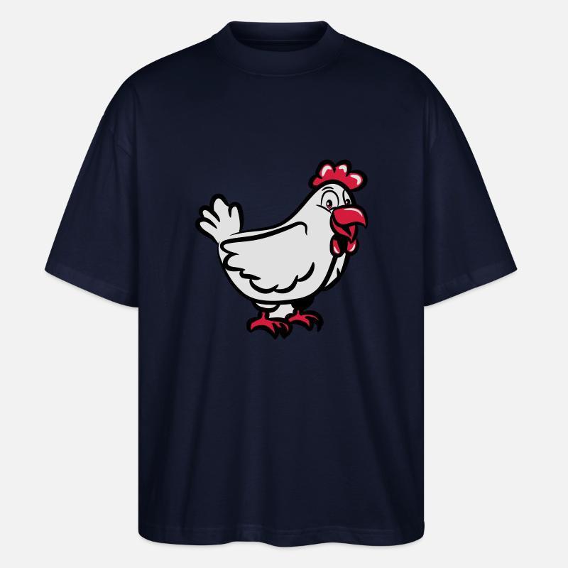 Huhn süss - Stanley/Stella Oversized Unisex Bio T-Shirt Blaster 2.0 - Navy