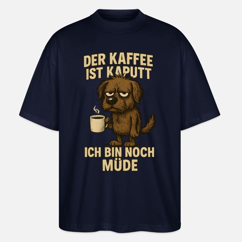 Arbeit Kollegen Büro Spruch - Stanley/Stella Oversized Unisex Bio T-Shirt Blaster 2.0 - Navy