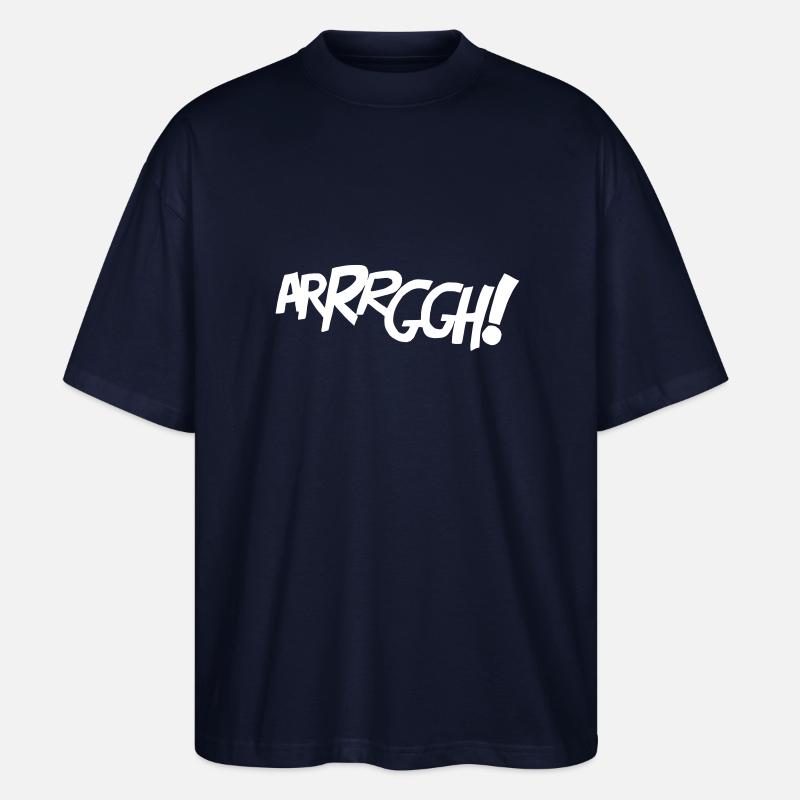 ARRRGGH! - Comic-Style - Stanley/Stella Oversized Unisex Bio T-Shirt Blaster 2.0 - Navy