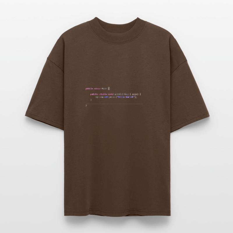 Java Hello World! gift idea Stanley/Stella Oversized Unisex Organic T-shirt Blaster 2.0