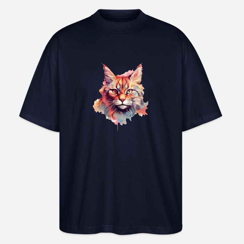 Chat - T-shirt bio Blaster 2.0 coupe oversize Stanley/Stella Unisexe - marine