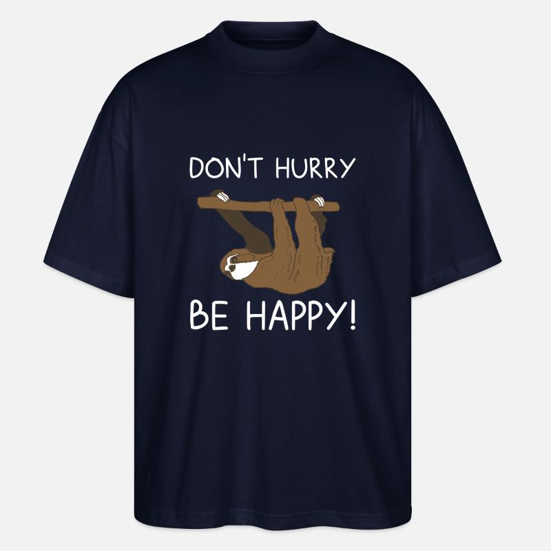 sloth - Stanley/Stella Oversized Unisex Organic T-shirt Blaster 2.0 - navy