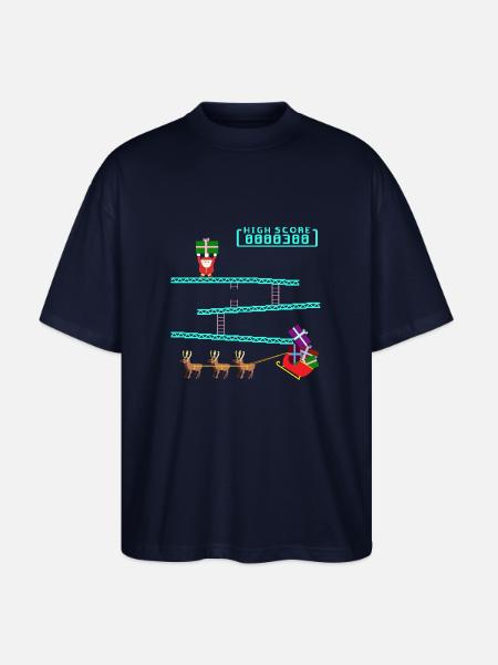 Santa Kong - Stanley/Stella Oversized Unisex Bio T-Shirt Blaster 2.0 - Navy