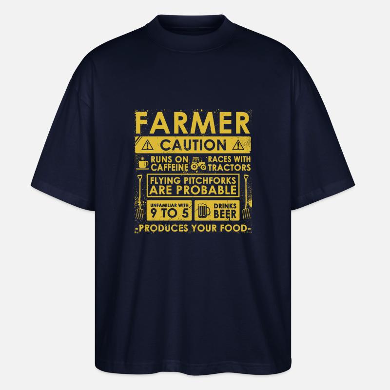Bauer: Achtung! - Stanley/Stella Oversized Unisex Bio T-Shirt Blaster 2.0 - Navy