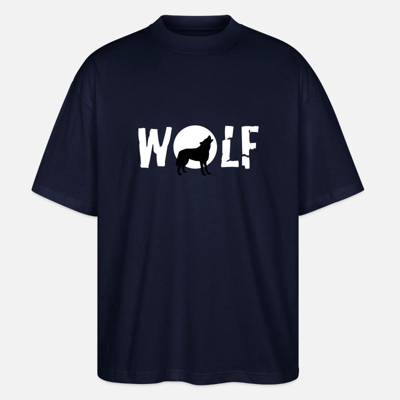 wolf_092011_c_2c - T-shirt bio Blaster 2.0 coupe oversize Stanley/Stella Unisexe - marine