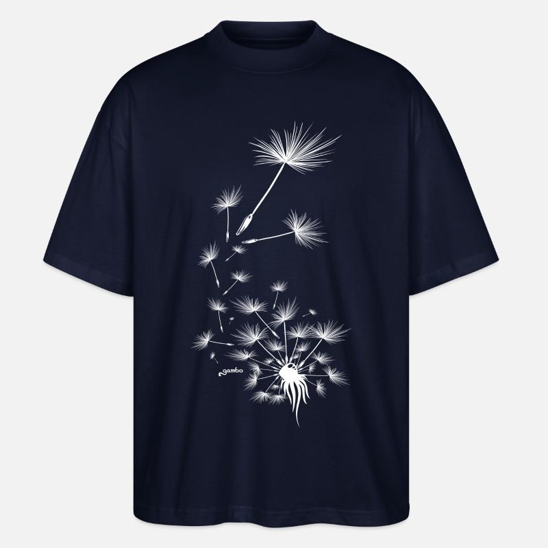 Pusteblume Design 7 - Stanley/Stella Oversized Unisex Bio T-Shirt Blaster 2.0 - Navy