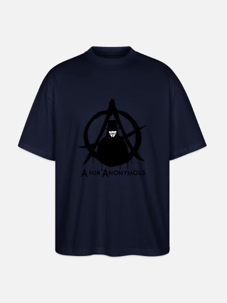 A for Anonymous 2c - Stanley/Stella Oversized Unisex Bio T-Shirt Blaster 2.0 - Navy