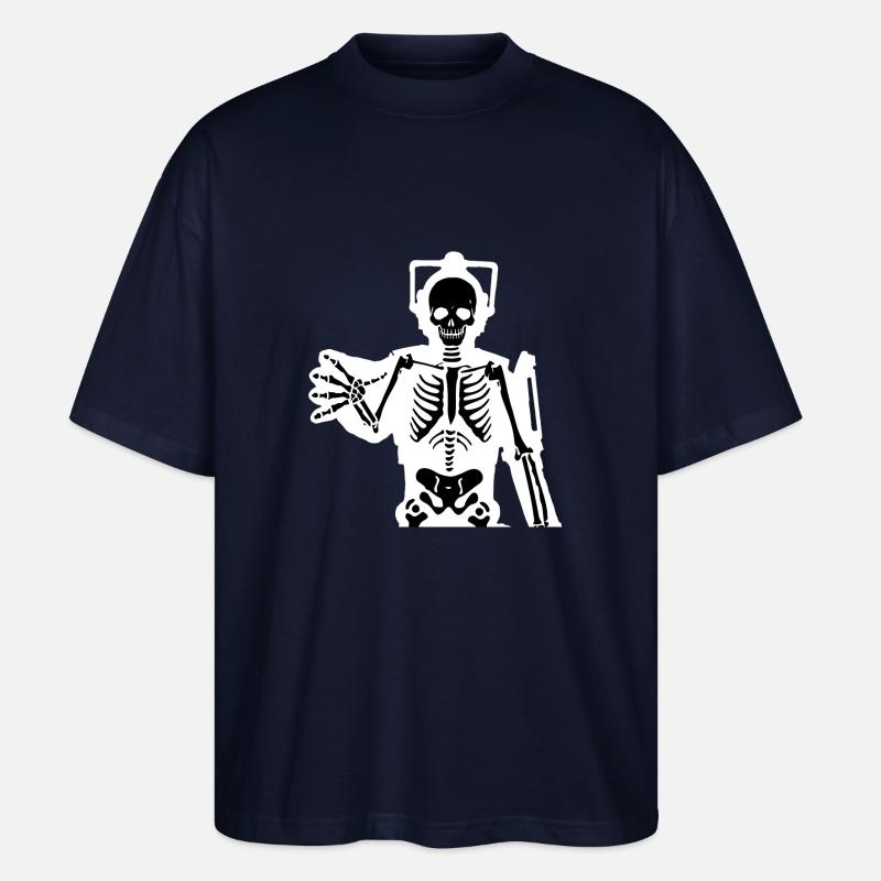 Cybermen xray - Stanley/Stella Oversized Unisex Bio T-Shirt Blaster 2.0 - Navy