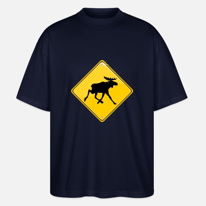 Elch - Stanley/Stella Oversized Unisex Bio T-Shirt Blaster 2.0 - Navy