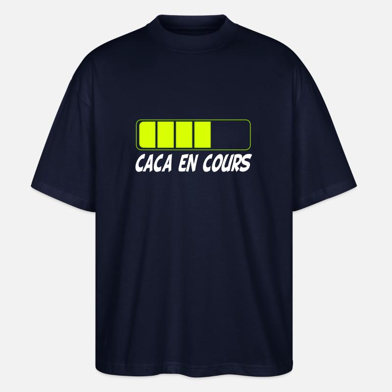 Caca en cours - Stanley/Stella Oversized Unisex Bio T-Shirt Blaster 2.0 - Navy