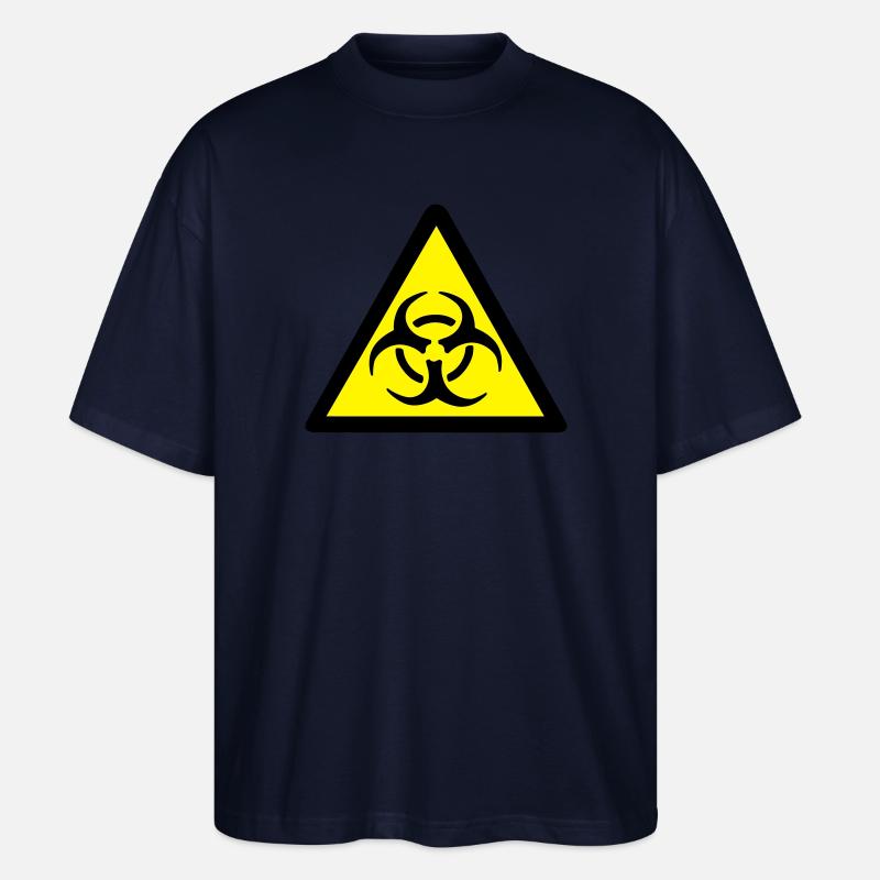 Biohazard Warnung - Stanley/Stella Oversized Unisex Bio T-Shirt Blaster 2.0 - Navy