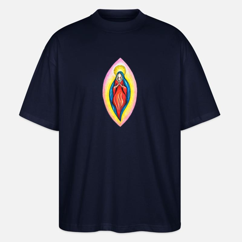 Vulva Maria - Stanley/Stella Oversized Unisex Bio T-Shirt Blaster 2.0 - Navy