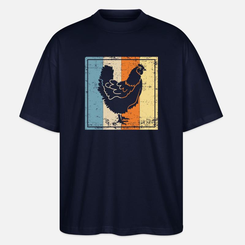 Huhn - Stanley/Stella Oversized Unisex Bio T-Shirt Blaster 2.0 - Navy