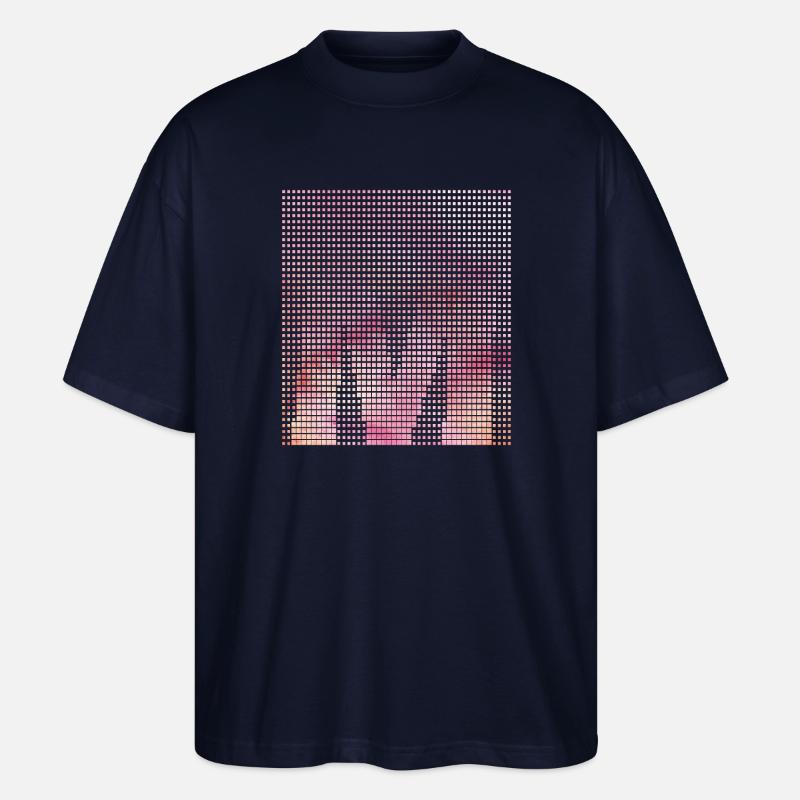 Letter M, Name, der Buchstabe M - Stanley/Stella Oversized Unisex Bio T-Shirt Blaster 2.0 - Navy