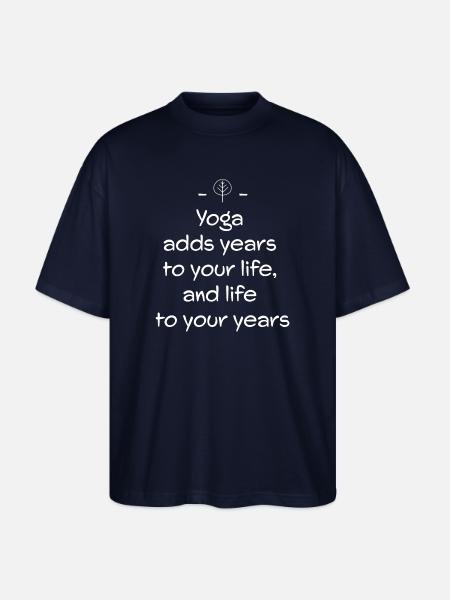 Yoga - Stanley/Stella Oversized Unisex Organic T-shirt Blaster 2.0 - navy