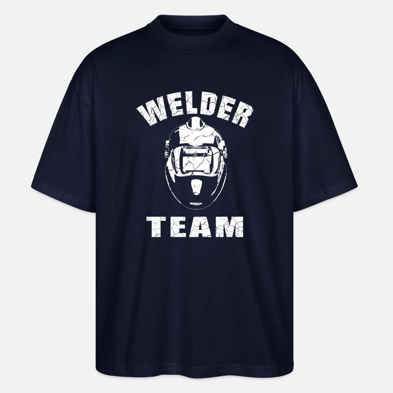 Conception de l’équipe de soudeurs - T-shirt bio Blaster 2.0 coupe oversize Stanley/Stella Unisexe - marine