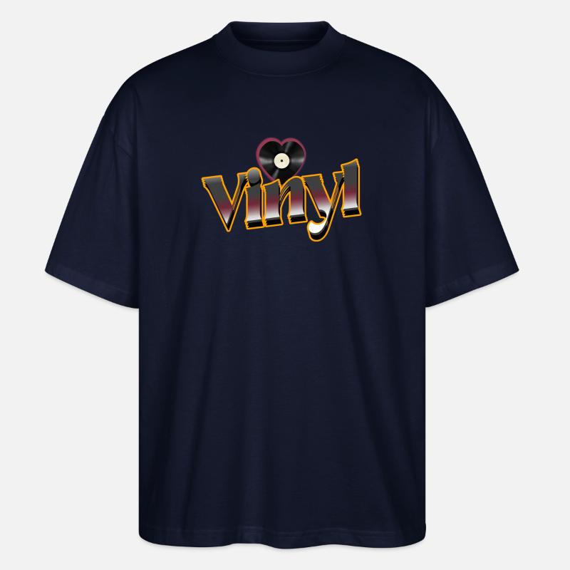 Vinyl Liebe - Stanley/Stella Oversized Unisex Bio T-Shirt Blaster 2.0 - Navy