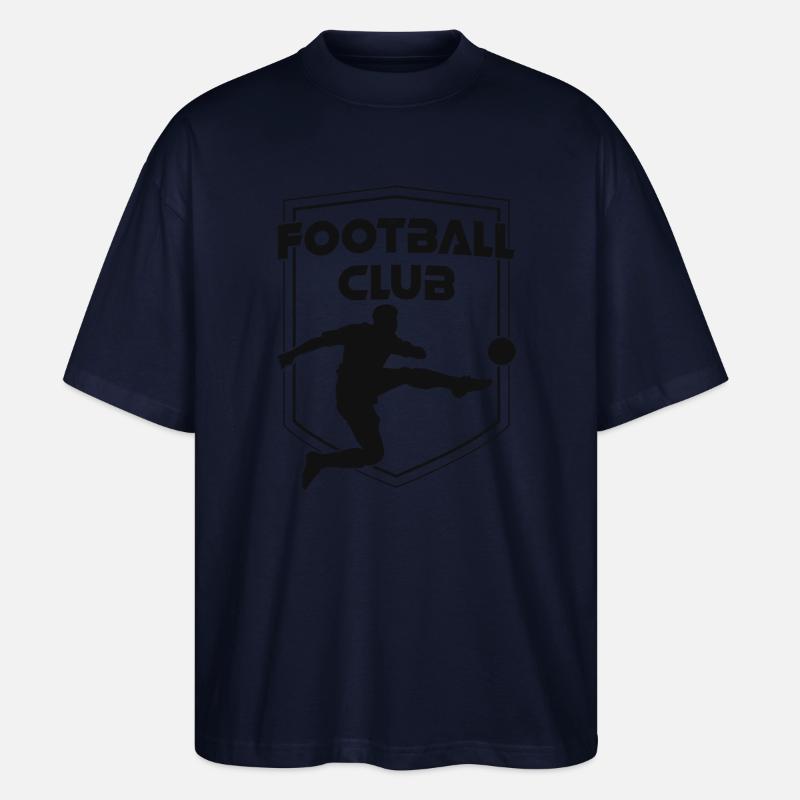 FC Wappen Schwarz - Stanley/Stella Oversized Unisex Bio T-Shirt Blaster 2.0 - Navy