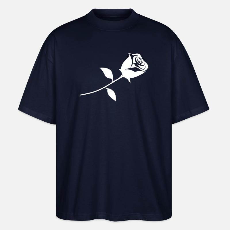Une rose - T-shirt bio Blaster 2.0 coupe oversize Stanley/Stella Unisexe - marine