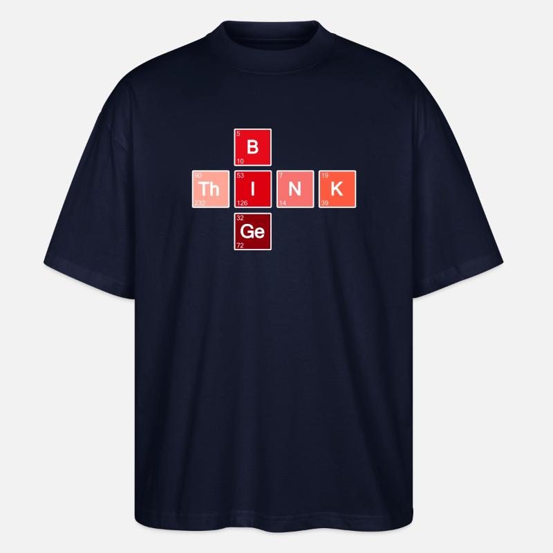 Think Big (Rot) - Stanley/Stella Oversized Unisex Bio T-Shirt Blaster 2.0 - Navy