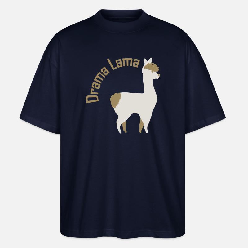 Dramalama - Stanley/Stella Oversized Unisex Bio T-Shirt Blaster 2.0 - Navy