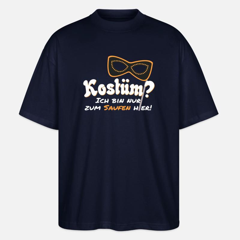 Faschings Kostüm? - Stanley/Stella Oversized Unisex Bio T-Shirt Blaster 2.0 - Navy